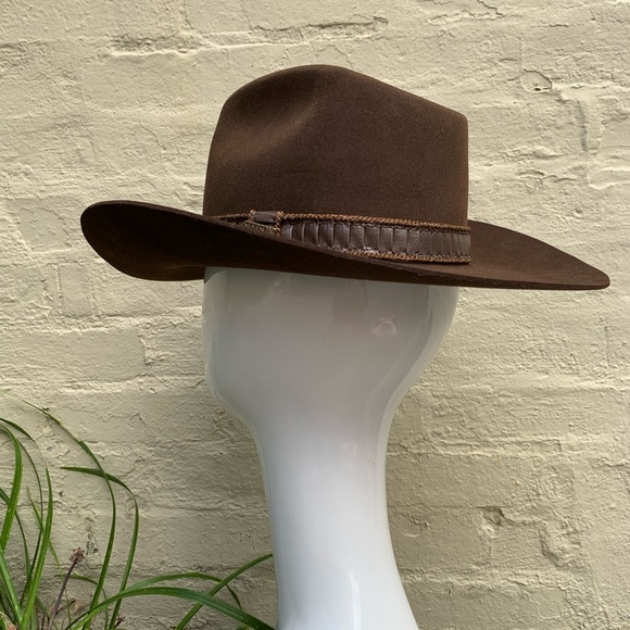 Stetson Stampede Cowperson Hat 7 1/8 in Chocolate - Picture 13 of 14